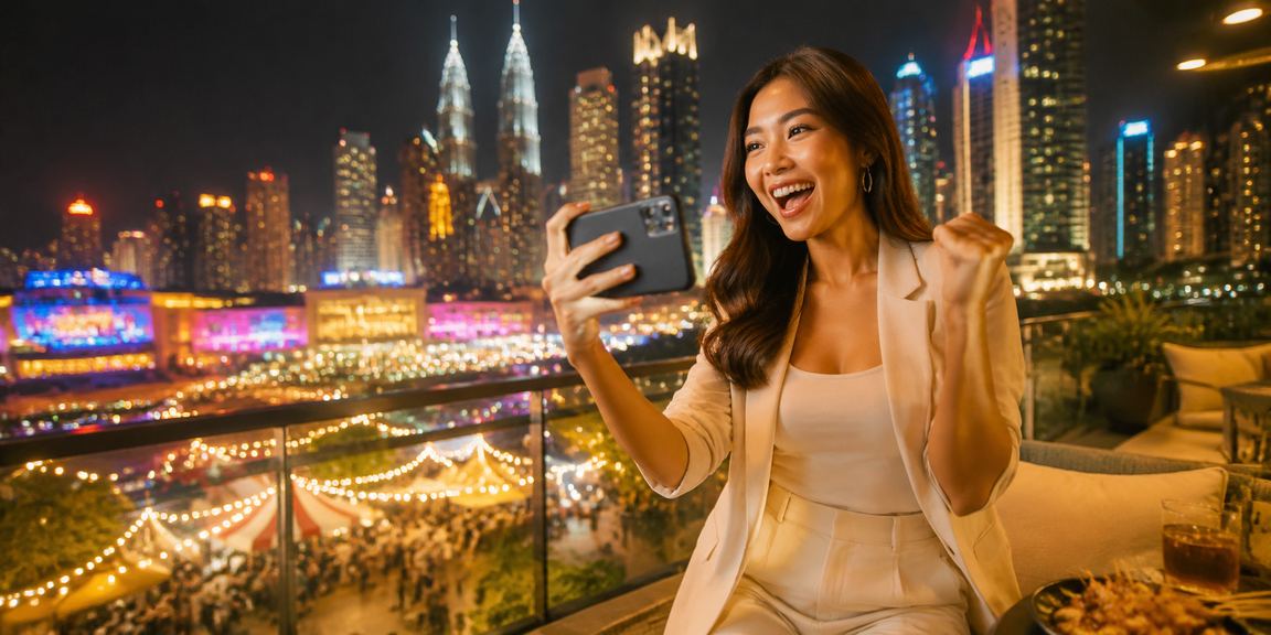 Pengguna Kuala Lumpur mengakses loteri dan kasino mudah alih di platform 88000 dari telefon pintar